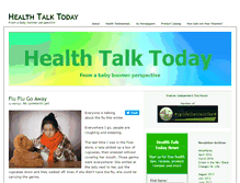 Tablet Screenshot of healthtalktoday.net